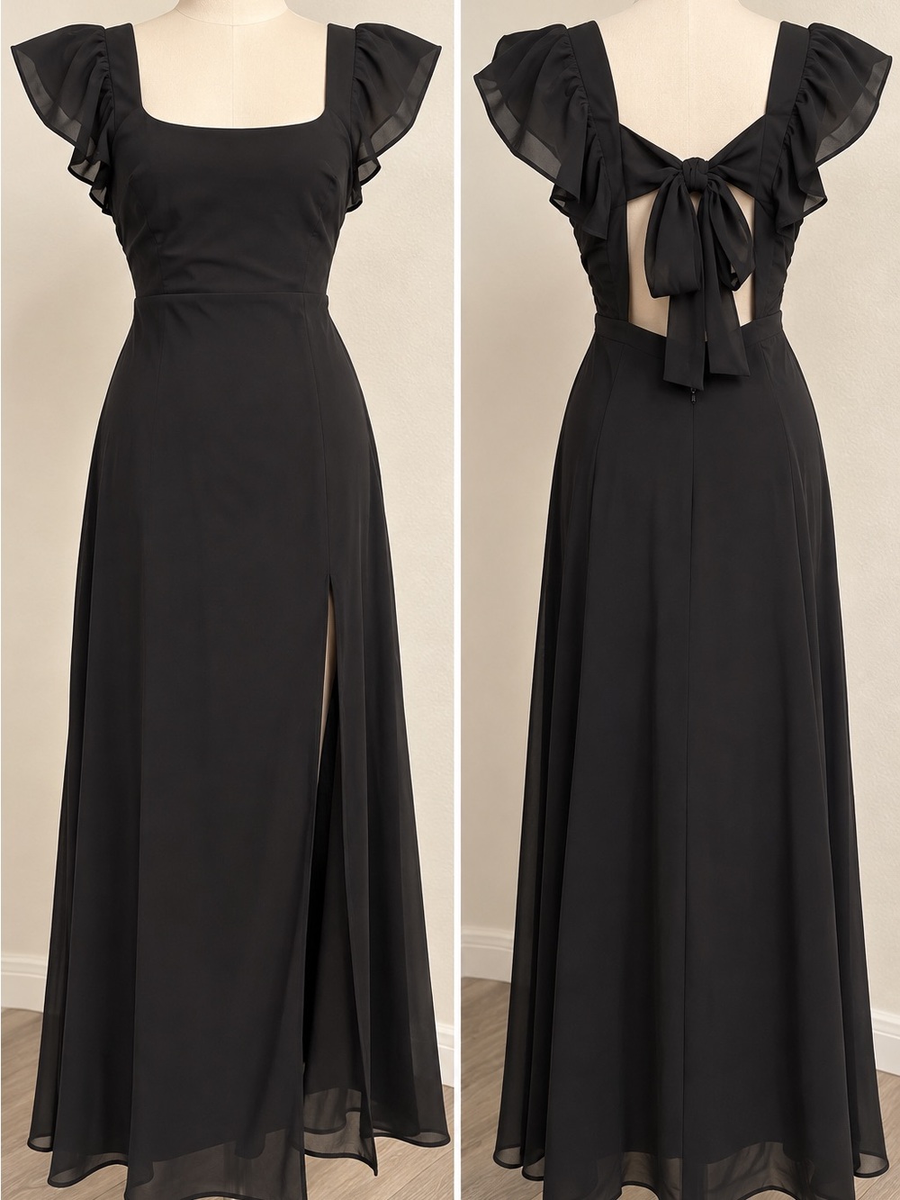 RIHOAS - Twilight Dress Black Maxi Dress